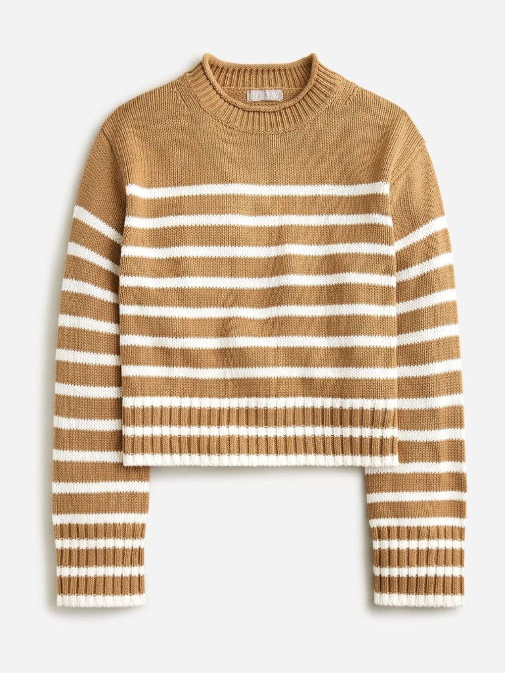 J. Crew Striped Cotton Rollneck Sweater Size Small